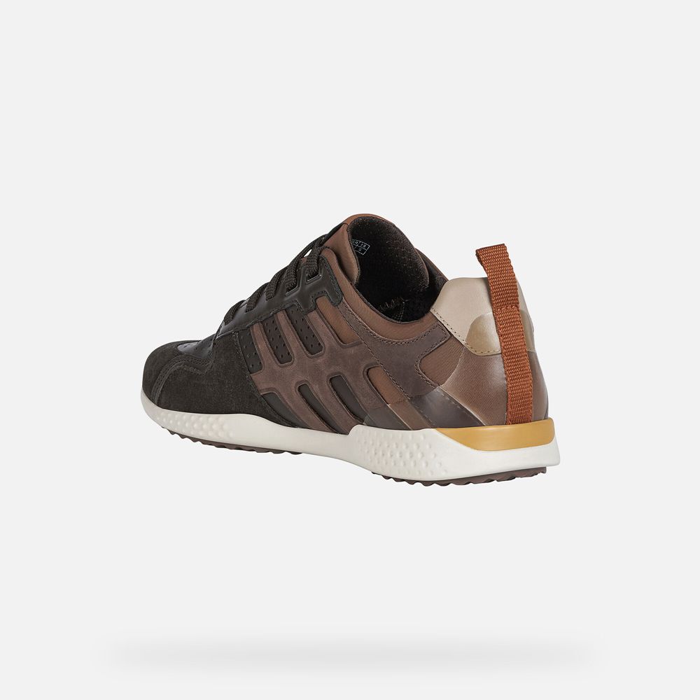 Geox Erkek Spor Ayakkabı Koyu Kahverengi - Snake.2 - KYJ-215846